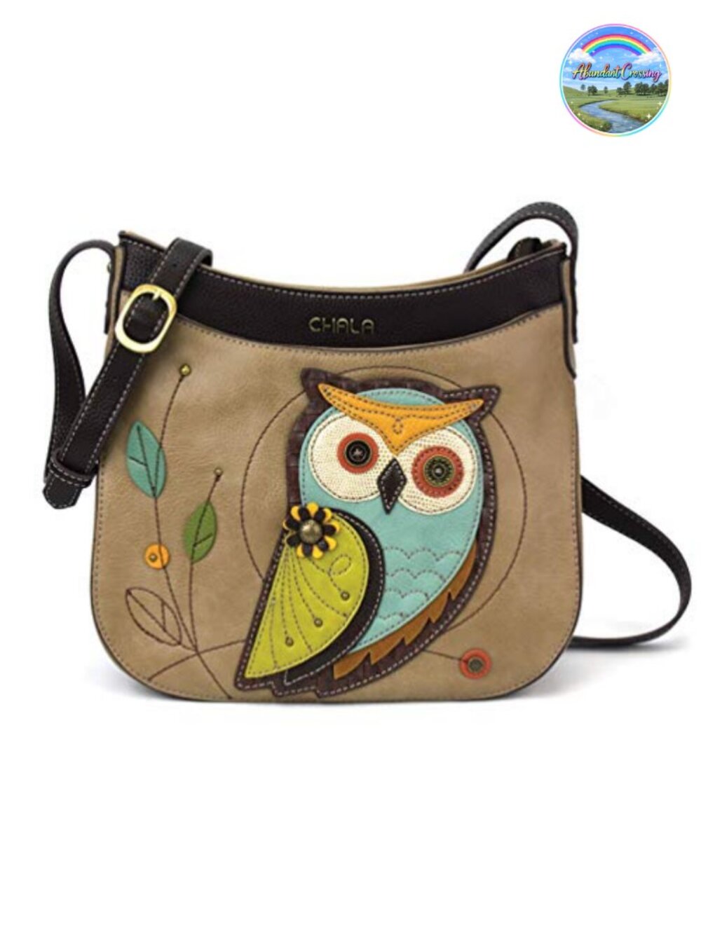 Faux Leather Crescent Crossbody Bag with Adjustable Strap and Zipper Pockets